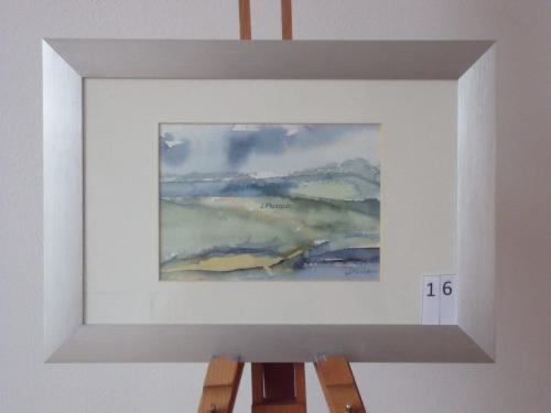 Vergezicht, aquarel 35x25cm