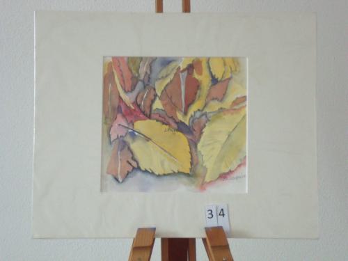 Herfstbladeren 35x28cmaquarel