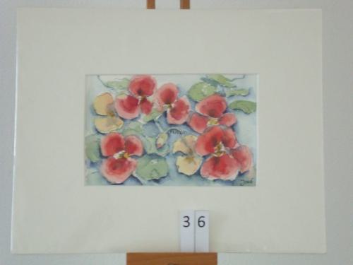 Viooltjes 30x25cmaquarel