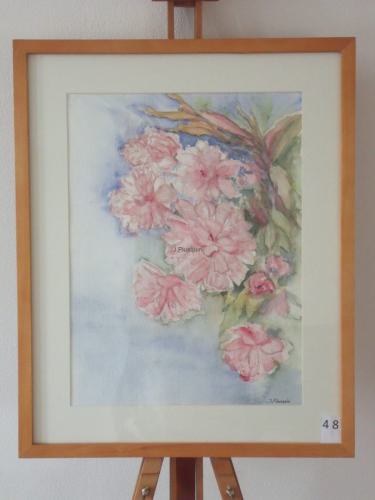 Pioenrozen 40x50cmaquarel 