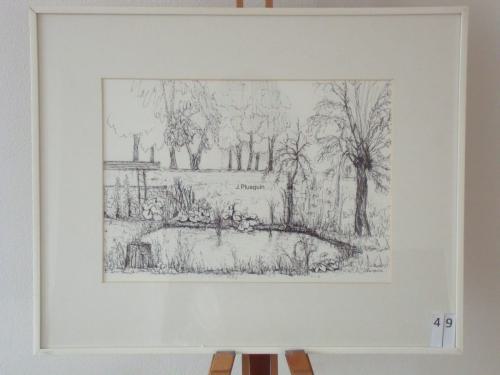 Vijver, inkt40x50cmNTK