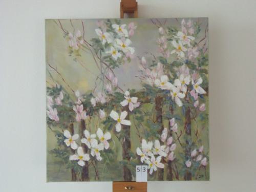 Clematis 40x40cmacryl