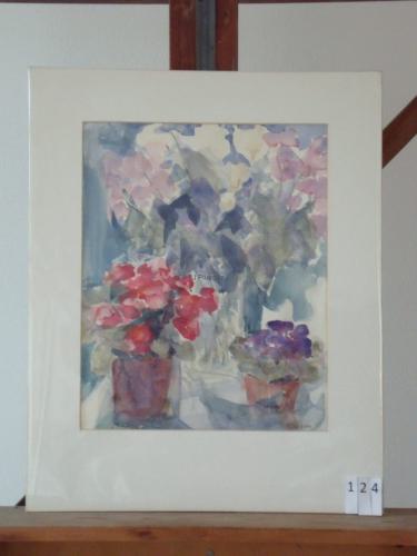 Bloemen en planten 40x50cmaquarel