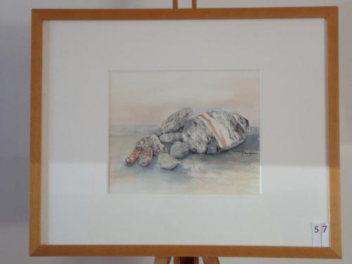 Alanya stenen 50x40cmaquarel