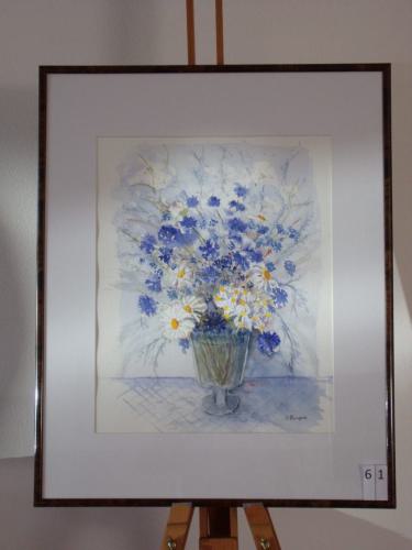 Boeket in vaas 40x50cmaquarel