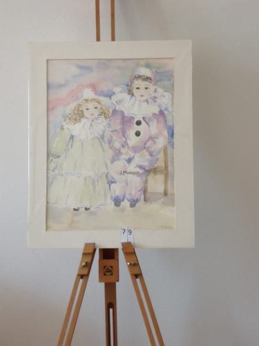 Poppen 37x47cmaquarel